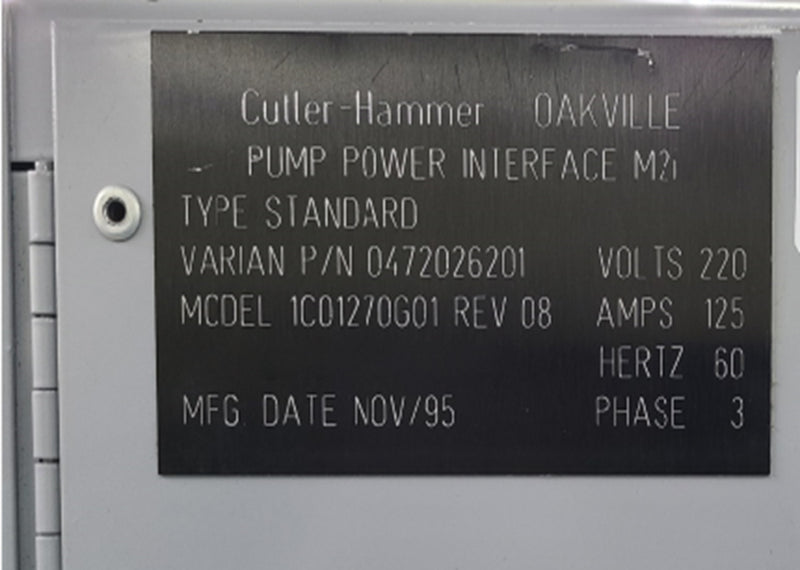 Varian M 2 i Sputtering System