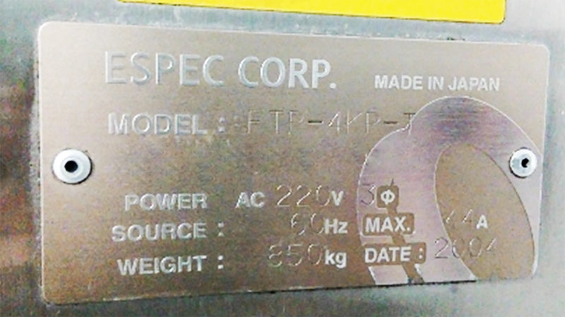 ESPEC FTP 4 KP T