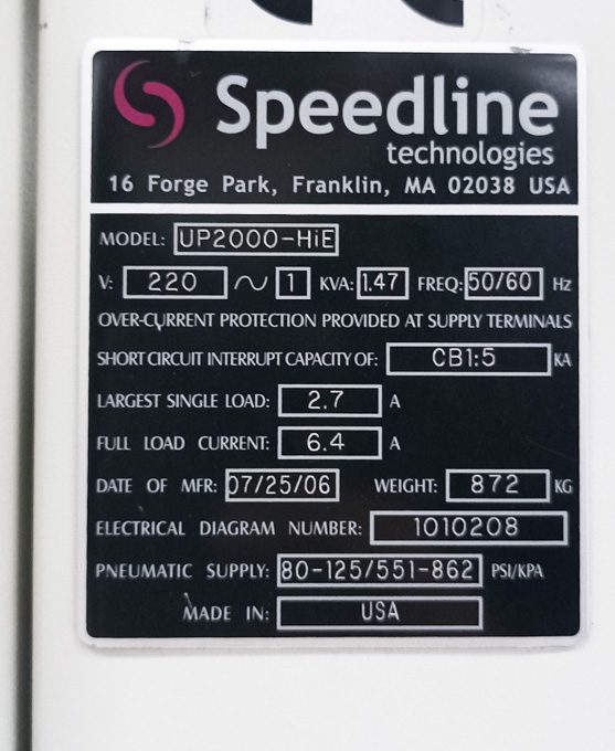 Speedline / MPM UP 2000 Screen Printer
