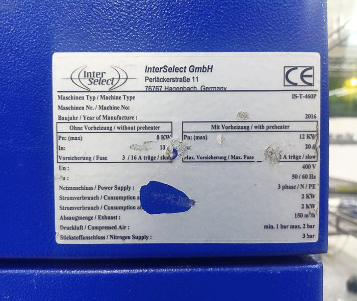 InterSelect IS-I 460 PD Selective Wave Soldering Machine