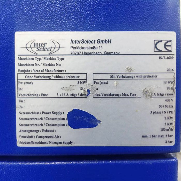 InterSelect IS-I 460 PD Selective Wave Soldering Machine