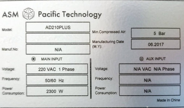 ASM AD 210 Plus