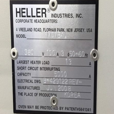 Heller 1707 EXL Reflow Soldering Machine