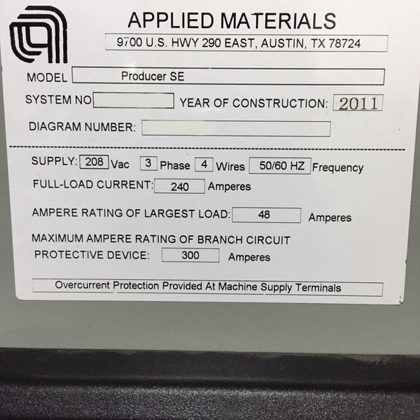 Applied Materials Producer SE CVD (Chemical Vapor Deposition)