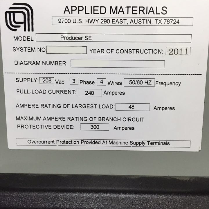 Applied Materials Producer SE CVD (Chemical Vapor Deposition)