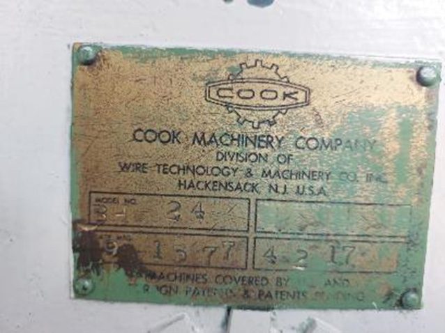 Cook Machinery BH 24 Twister