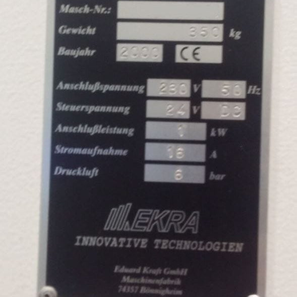 Ekra E 1 Screen Printer