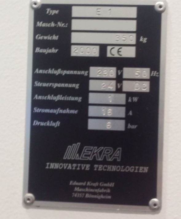 Ekra E 1 Screen Printer