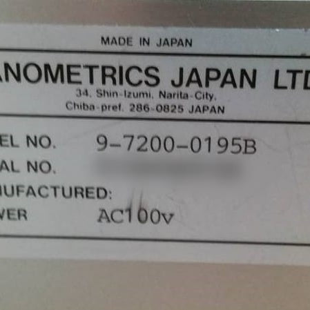 ONTO / Nanometrics Nanospec 6100 Automated Film Thickness Measurement System