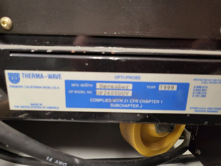 KLA / Therma-wave OP 2600 DUV Film Thickness Measurement