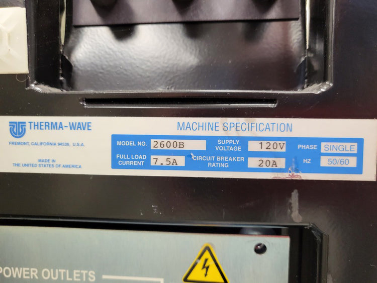 KLA / Therma-wave 2600 B Thickness Measurement