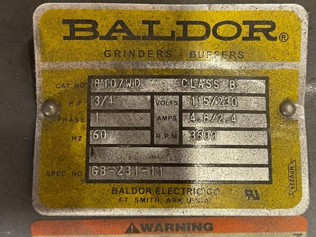 Baldor 8107 WD Grinder