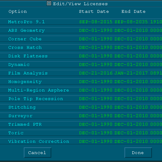 Zygo Newview 7300 Optical Profilometer