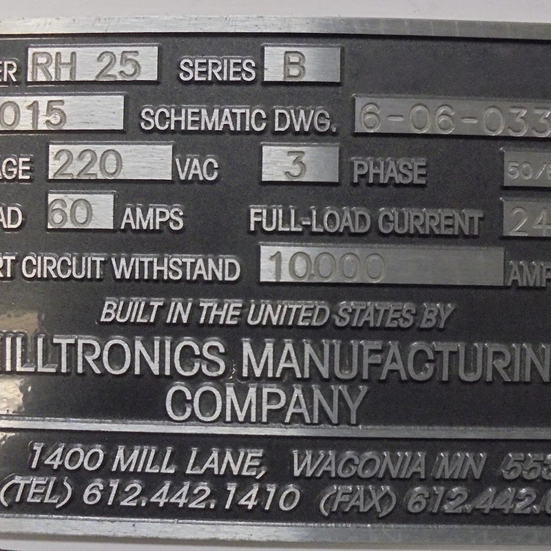 Milltronics RH 25 Vertical Mill