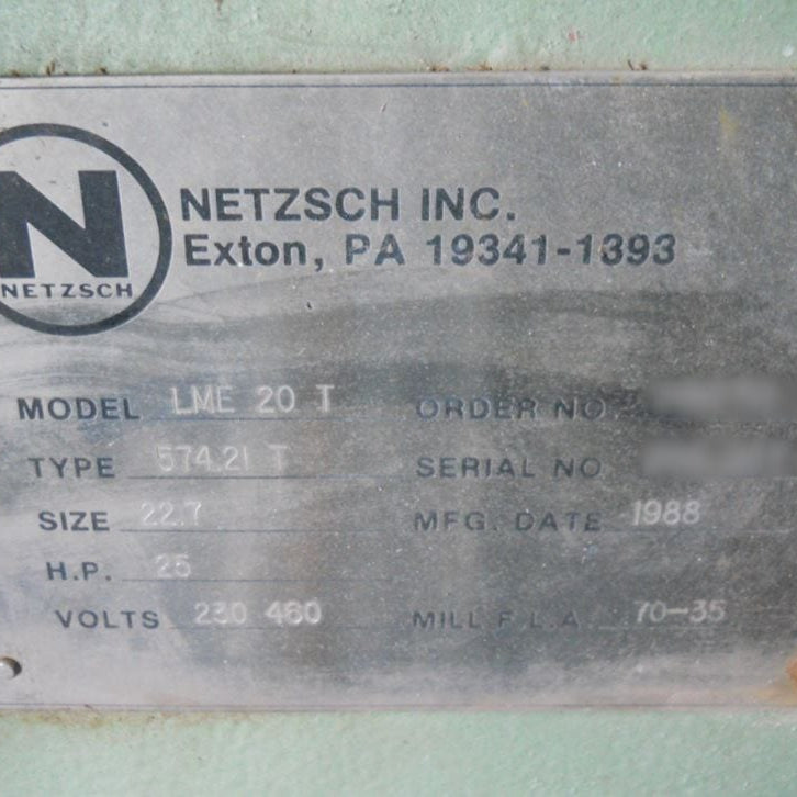 Netzsch LME 20 T Milling Machine