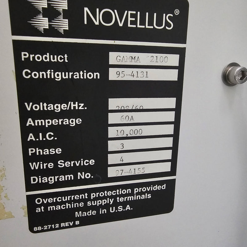 Lam / Novellus / Gasonics Gamma 2100 Asher
