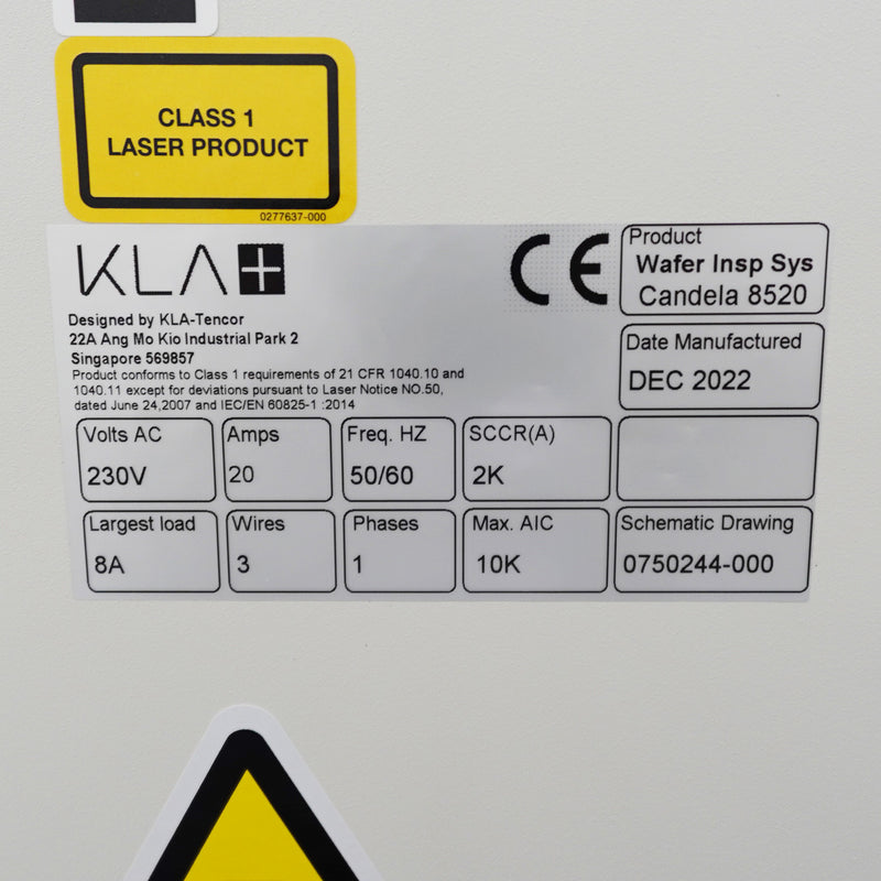 KLA Candela 8520 Wafer Inspection System