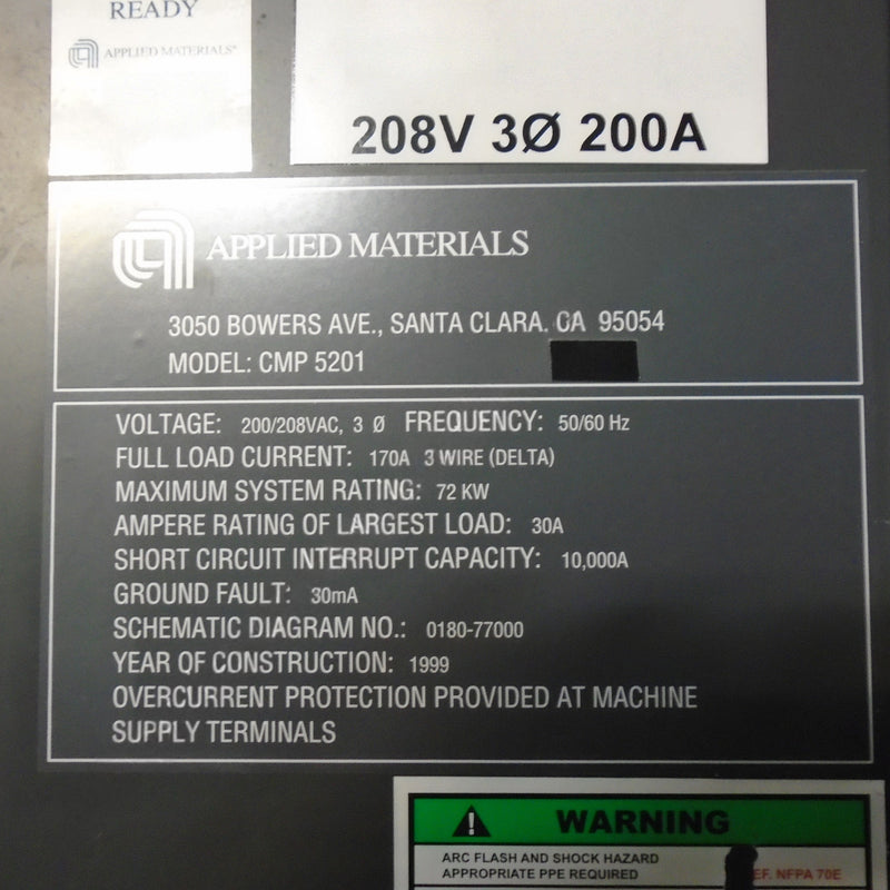 Applied Materials Mirra CMP (Chemical Mechanical Polisher)