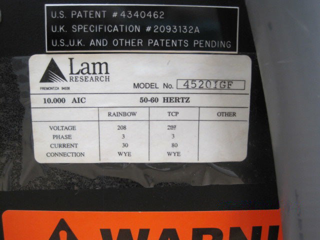 Lam Rainbow 4520 i Oxide Etcher