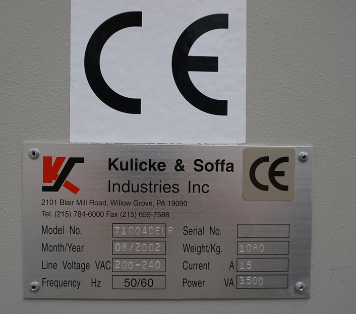 K&S 7100 AD Dicing Saw