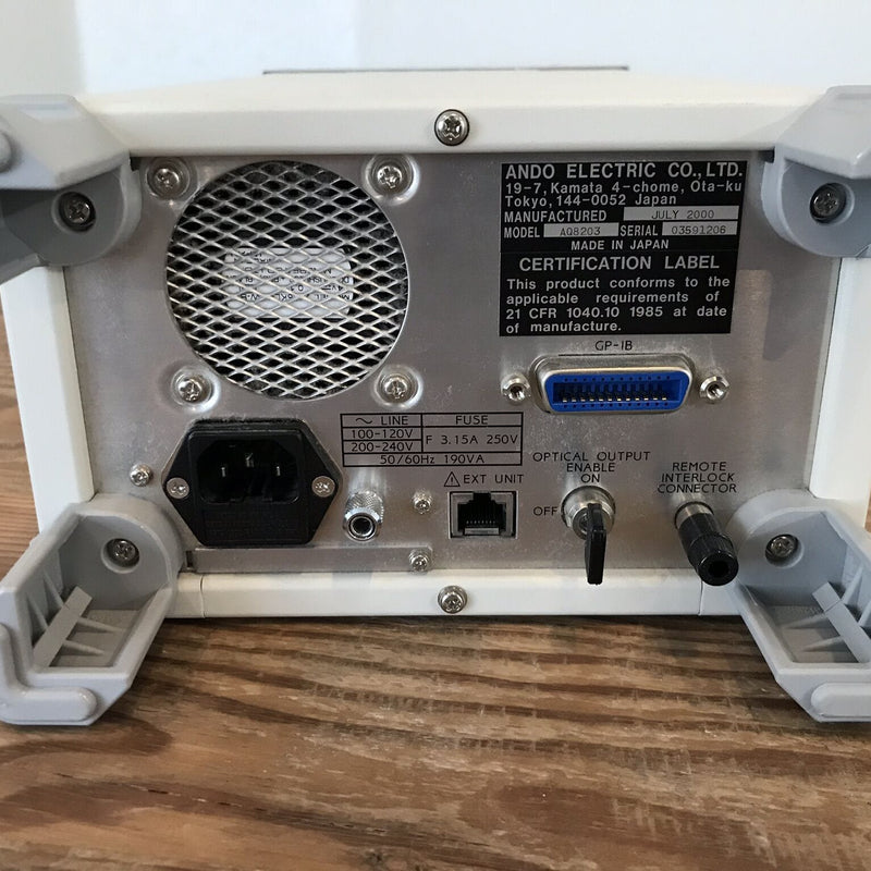 Yokogawa / Ando AQ 8203 Halfsize Frame