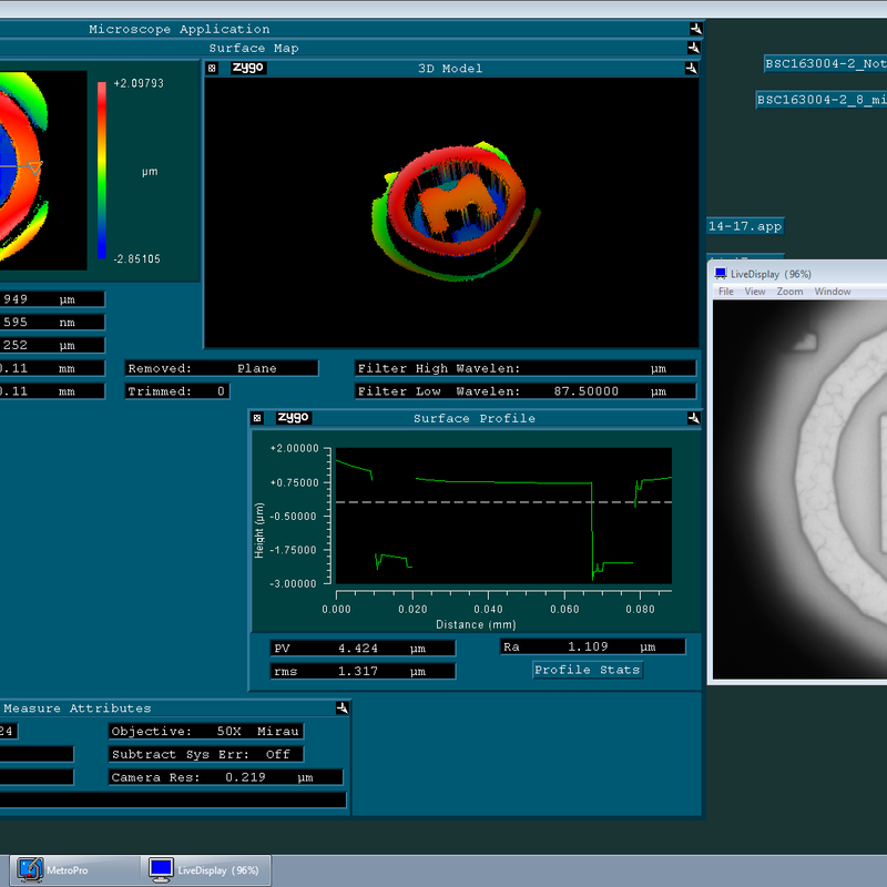 Zygo Newview 7300 Optical Profilometer