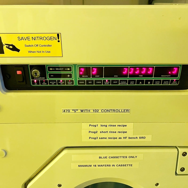 Semitool 470 S SRD (Spin Rinse Dryer)