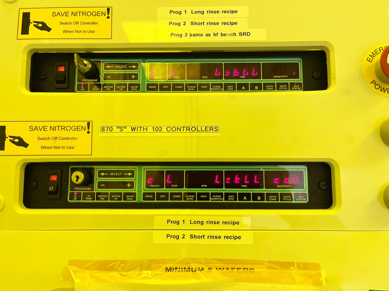 Semitool 870 S SRD (Spin Rinse Dryer)