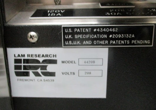 Lam Rainbow 4420 Plasma Etcher