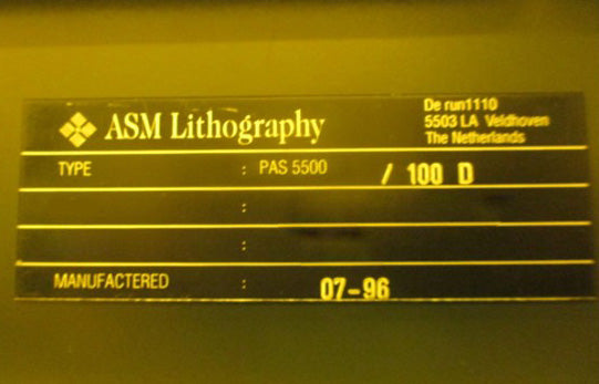 ASML PAS 5500 / 100 D Stepper