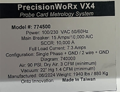 ONTO PrecisionWoRx VX 4