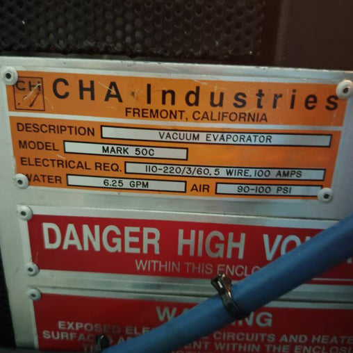 CHA Mark 50 C Vacuum Evaporator