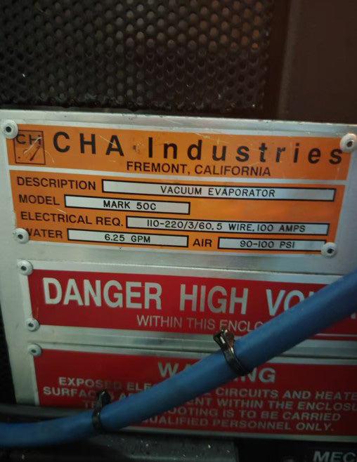 CHA Mark 50 C Vacuum Evaporator