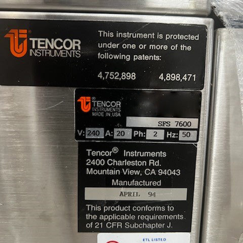 KLA Surfscan 7600 Particle Defect System