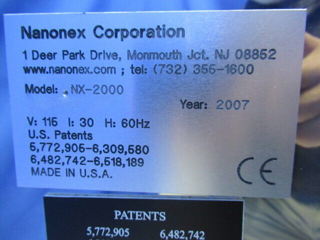 Nanonex NX 2000 Nanoimprinter