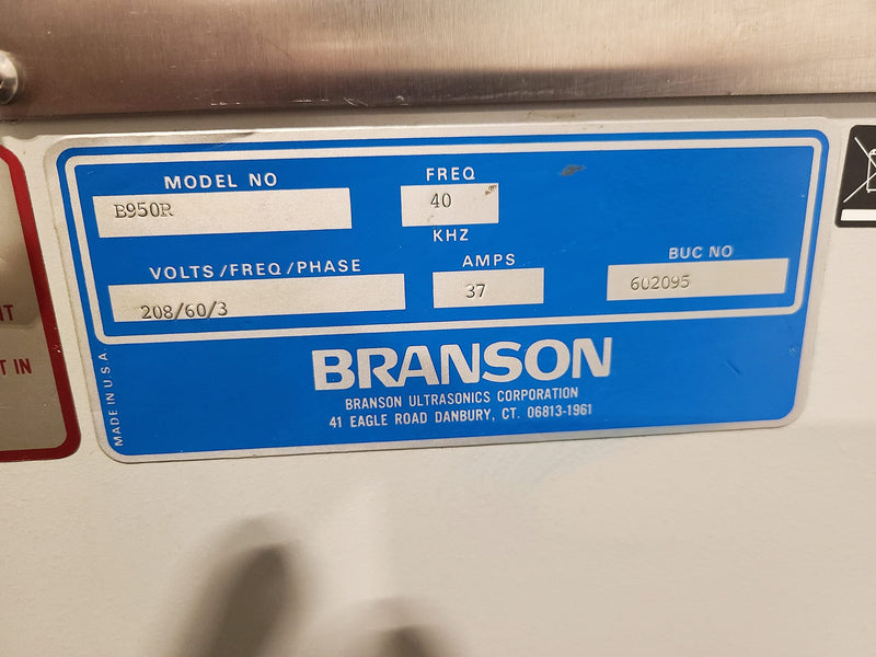 Branson B 950 R Ultrasonic Vapor Degreaser