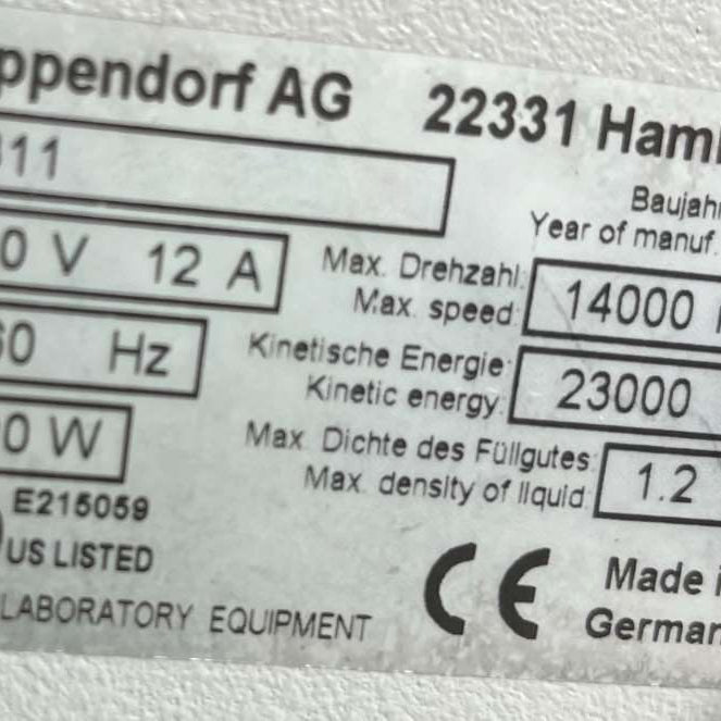 Eppendorf 5810 R Centrifuge