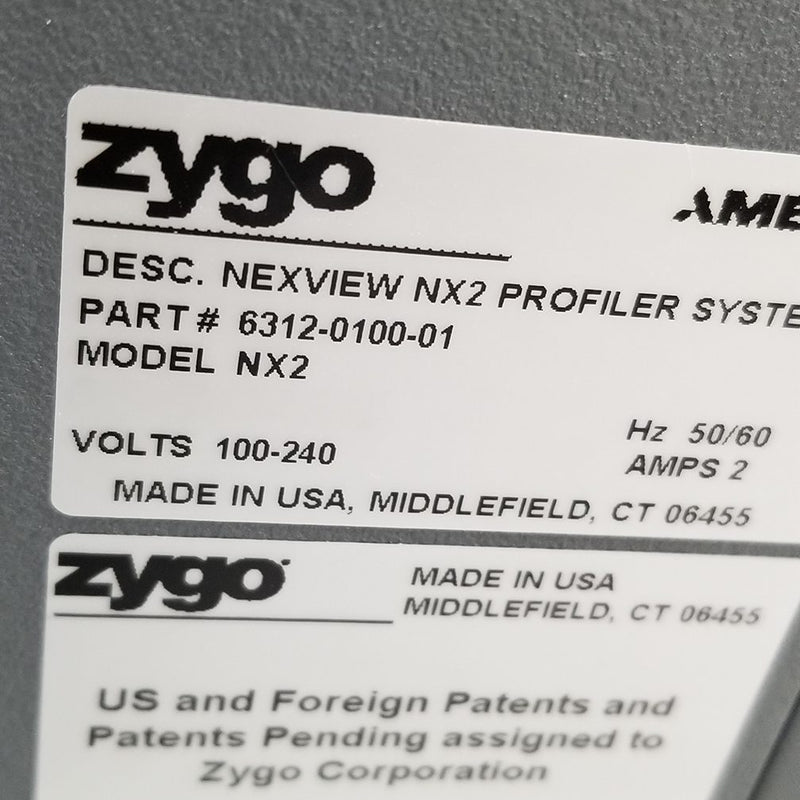 Zygo NX 2 Optical Profilometer