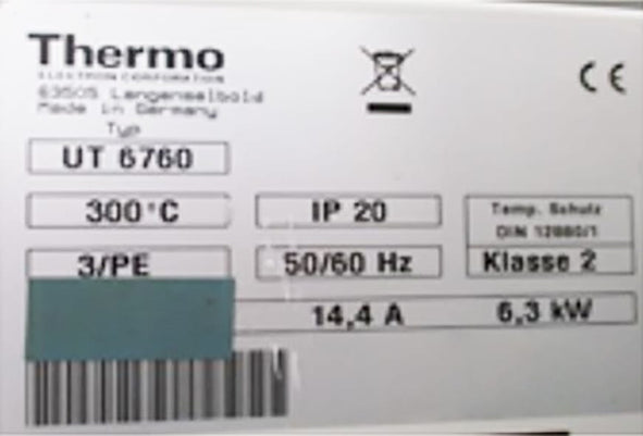 Thermo Heraeus UT 6760 Oven
