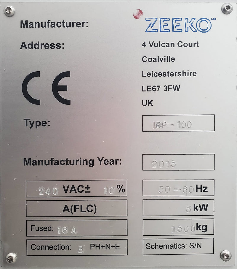 Zeeko IRP 100 CNC Polisher