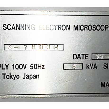 Hitachi S 7800 H CD-SEM (Critical Dimension Scanning Electron Microscope)