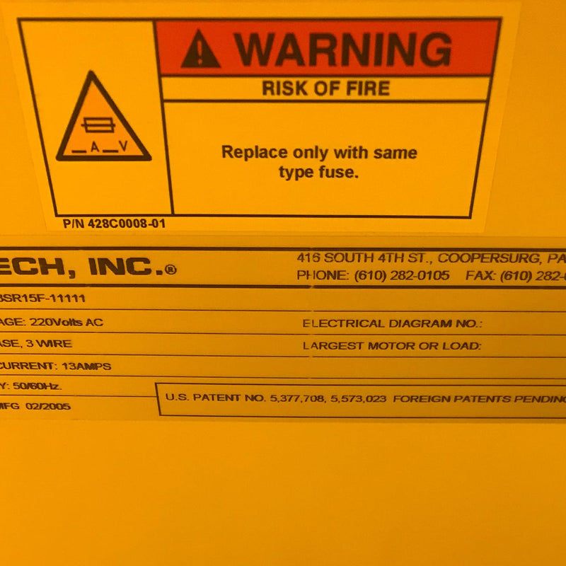 Semitool S 28 SR 15 F 11111 SRD (Spin Rinse Dryer)