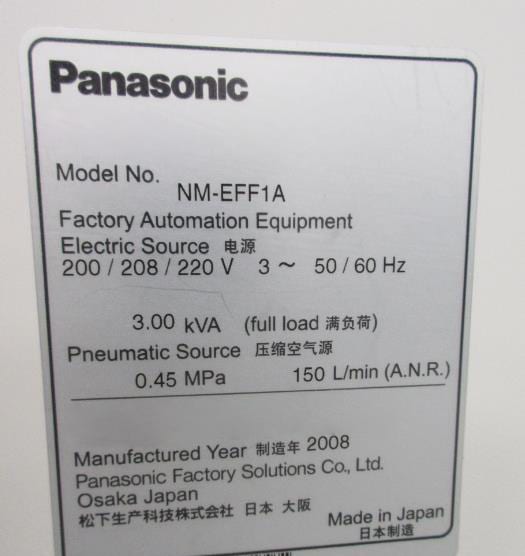 Panasonic NM EFF 1 A Flip Chip Bonder