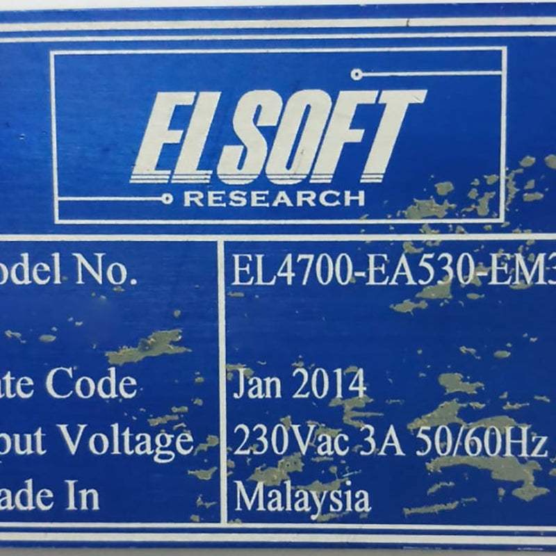 Elsoft EL 4700 EA 530 EM 336 Manual FUT Tester
