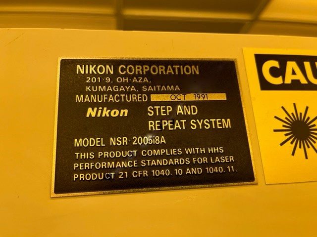 Nikon NSR 2005 i 8 A i-Line Stepper
