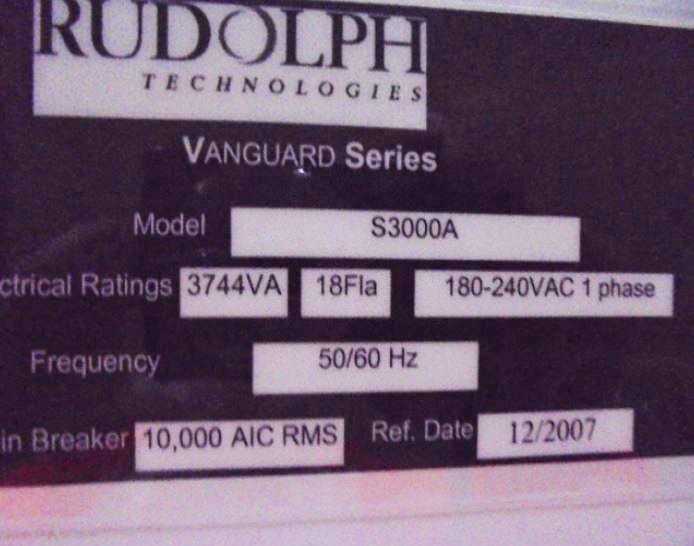 ONTO / Rudolph S 3000 A Ellipsometer