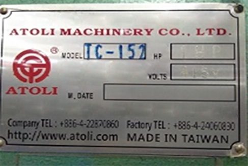 Atoli Machinery TC 152 Hydraulic Riveting Machine