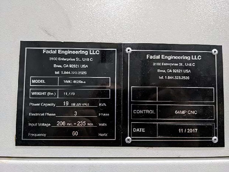 Fadal VMC 4020 B II