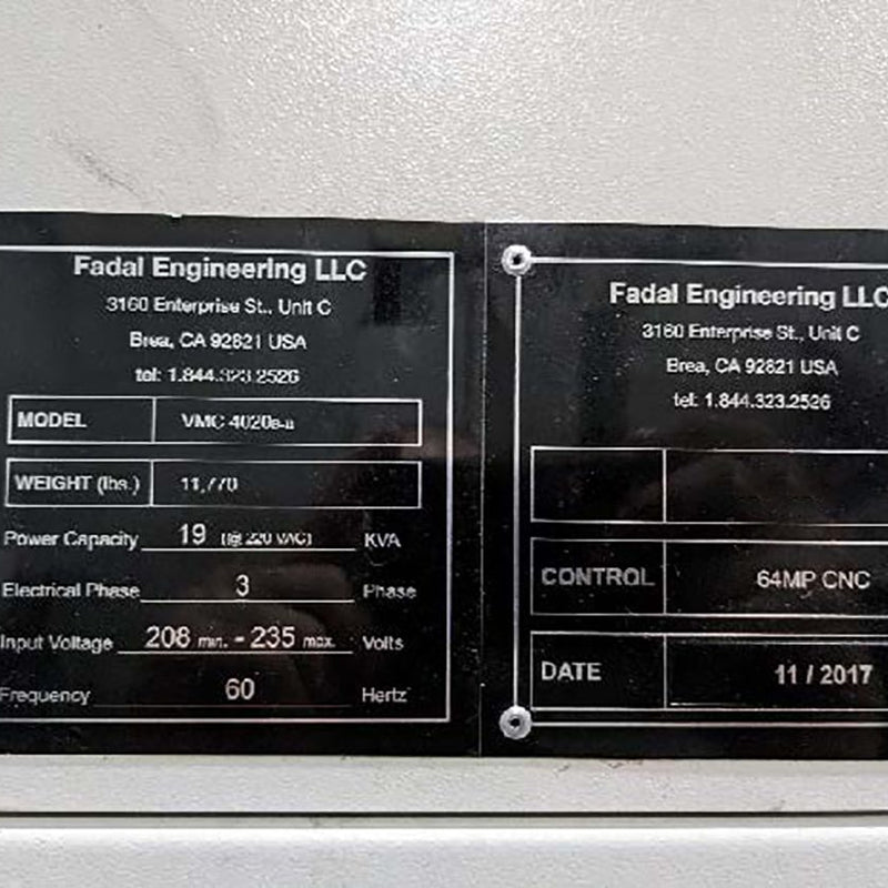 Fadal VMC 4020 B II