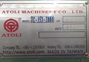 Atoli Machinery TC 152 300 Hydraulic Riveting Machine